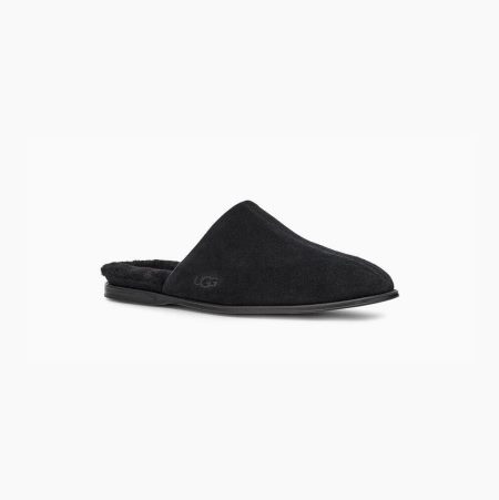 UGG Chateau Slip-On Black Slippers for Men (INJW39261)